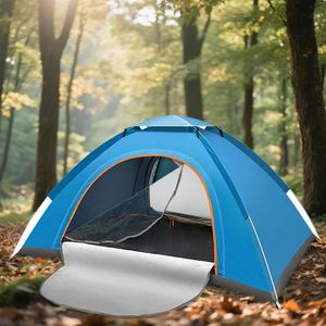 Carpa de Camping Tipo Domo, Portátil, para 3-4 Personas, de Poliéster 170T, Impermeable, Ultraligera, para las Cuatro Estaciones, con Apertura Automática - Product Image 2