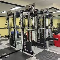 Petit oiseau GYM équipement de Fitness système de poulie à câbles multiples Squat Power Cage Rack entraîneur fonctionnel Smith avec pile de poids