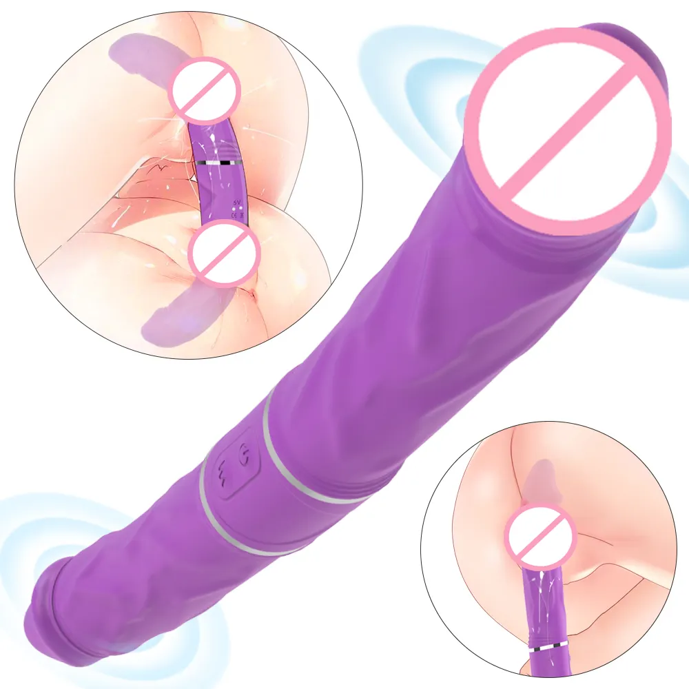 14 дюймов электрический фаллоимитатор 9 режимов вибрации супер длинный двойной фаллоимитатор для лесбиянок секс игрушки для женщин