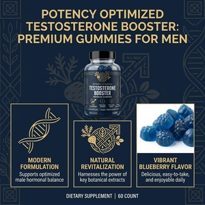 Gomitas para Hombre con Zinc, Fenogreco y <span class=keywords><strong>Ashwagandha</strong></span> para Apoyo Hormonal Natural, Fuerza Muscular y Mejora de la Energía - Product Image 2