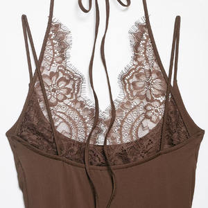 ZATRHMBM Ropa <span class=keywords><strong>de</strong></span> Mujer Primavera 2026 Nuevo Mono <span class=keywords><strong>de</strong></span> Moda con Empalmes Estilo Lei, Mono <span class=keywords><strong>de</strong></span> Mujer Ajustado con Cuello Halter <span class=keywords><strong>de</strong></span> Tendencia - Product Image 4