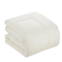 Ensemble de literie Queen 7 pièces, doux et complet, comprenant couette matelassée toutes saisons, draps, taies d'oreiller et housses de coussin
