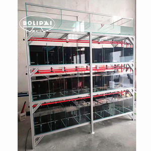 Custom Helder Glas Ultra Helder Glas Live Zeevruchten Tank Display Rekken Aquarium - Product Image 1