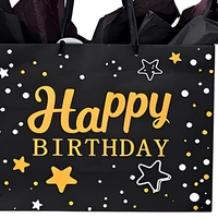 Nouvelle conception, emballage de cadeau d'anniversaire pour enfants luxueux et mignon, sac cadeau en papier recyclable sur le thème des dessins animés