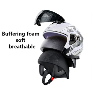 Casques de <span class=keywords><strong>moto</strong></span> de haute qualité - Casques à trois points pour hommes et femmes - Demi-casques toutes saisons anti-UV - Product Image 5