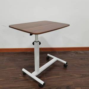 Mkr y tế loại gỗ có thể điều chỉnh chiều cao bàn ăn với bánh xe gấp bệnh viện <span class=keywords><strong>overbed</strong></span> bảng - Product Image 1