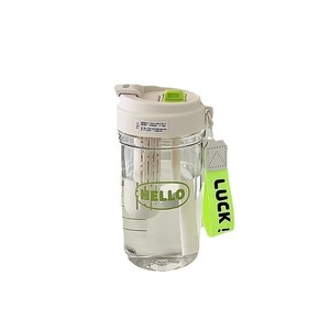 Double Drink <b>Coffee</b> Cup 600ml Portable Travel Student Water <b>Bottle</b> Plastic Cup Solid Color - Product Image 5