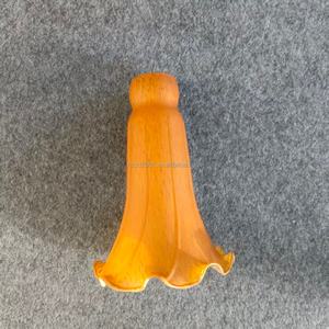 Pantalla de lámpara de cristal soplado a mano multicolor europea para interiores, con diseño de lirio de estanque, para lámparas de mesa, de pie y colgantes, y cubiertas de iluminación - Product Image 2