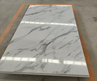 Panneau mural en PVC facile à nettoyer, feuille de marbre UV pour crédence de cuisine et salle de bain