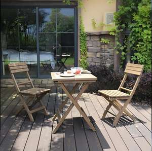 ชุดโต๊ะและเก้าอี้รับประทานอาหารกลางแจ้งราคาประหยัดทันสมัย สำหรับใช้ในห้างสรรพสินค้าและโรงเรียน เฟอร์นิเจอร์สวนไม้เนื้อแข็งทนทาน - Product Image 5