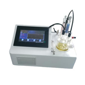 เครื่องวัดความชื้นผลิตภัณฑ์โคคิ้ง <span class=keywords><strong>ASTM</strong></span> <span class=keywords><strong>D6304</strong></span> <span class=keywords><strong>ASTM</strong></span> D1533 เครื่องวิเคราะห์ความชื้นแบบตรวจจับร่องรอย วิธีการคาร์ล ฟิชเชอร์ เครื่องทดสอบปริมาณความชื้น - Product Image 5