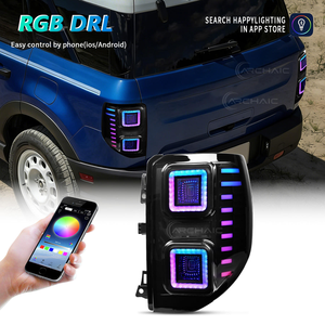 Feux arrière LED ABS pour Bronco Sport 2020-2022, lentille transparente RGB, nouveaux feux de jour de remplacement, Plug & Play, étanches - Product Image 2