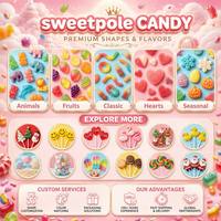 Sucettes dures aux bonbons de Pâques, 40g, personnages colorés, emballées individuellement, multicolores, lapin et canard, pour les événements de printemps