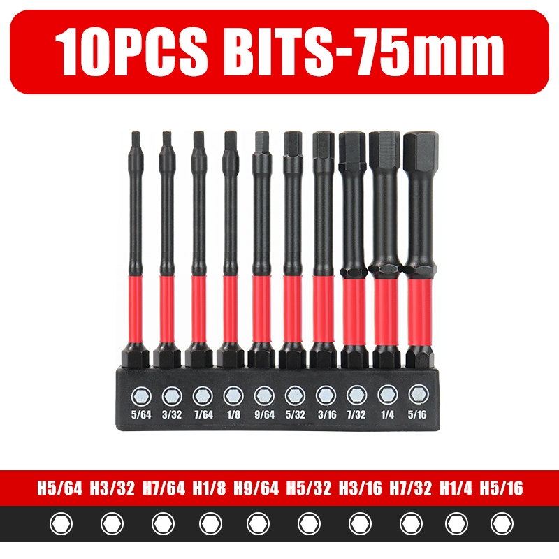 10 piezas de 75 mm (pulgadas)