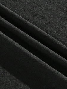 T-shirts noirs surdimensionnés pour hommes, coupe classique, personnalisables par l'usine de confection. F10 - Product Image 4