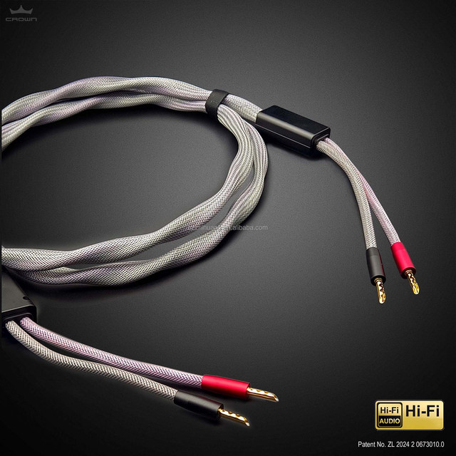 High-end Twisted Pair Speaker Cable With Ptfe Jacket and 10AWG PCOCC Pure Copper Conductor Speaker Cable