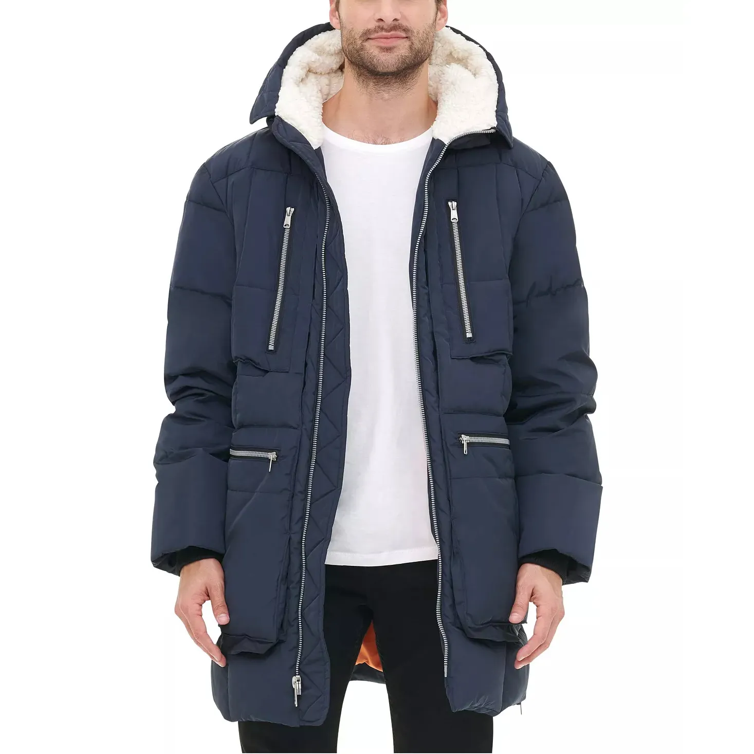 Winter Warm Thicken Parka Coat Jacket For Men Custom Outdoor Mens Long Quilted Puffer Jackets
