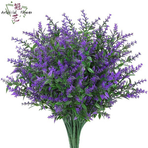 Bouquet de lavande artificielle Guanyi, fleurs en plastique, décoration intérieure, accessoires de photographie en extérieur - Product Image 1