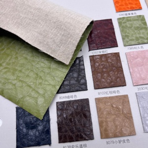Premium PU Synthetic Ostrich Textured Leather for Handbag <strong>Sofa</strong> Car Seat Durable Waterproof <strong>Material</strong> - Product Image 1