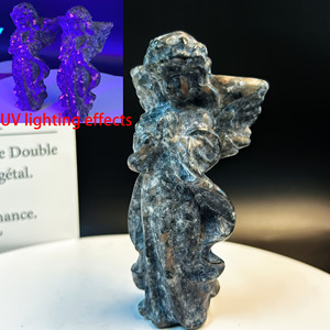 Wholesale Hand Carved Natural Crystal <b>Angel</b> Figurine for Home Desktop Decoration - Product Image 1