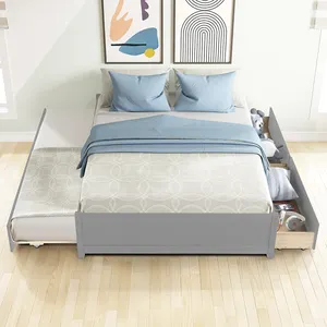 Set Tempat Tidur Ukuran Penuh Modern, Set Tempat Tidur Ruang Tamu dan Penyimpanan Ukuran Kembar