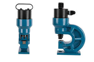 Punzonatrice Idraulica <span class=keywords><strong>a</strong></span> Fustella per Lamiera, Macchina Punzonatrice per Fori in Acciaio, Utensile per Punzonatura di Lamiere Metalliche, Angolari e Lastre di Ferro - Product Image 4