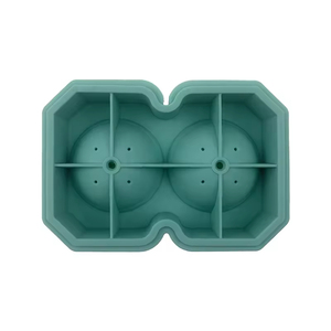 Moule à glace créatif en silicone à 2 cavités en forme de balle de golf, écologique, flexible et durable - Product Image 4