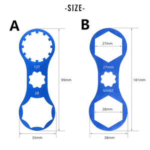 Outil <span class=keywords><strong>de</strong></span> réparation <span class=keywords><strong>de</strong></span> bicyclette, pièces <span class=keywords><strong>de</strong></span> vélo en alliage d'aluminium, outil <span class=keywords><strong>de</strong></span> retrait <span class=keywords><strong>de</strong></span> la clé <span class=keywords><strong>de</strong></span> fourche avant <span class=keywords><strong>de</strong></span> 12/14g - Product Image 3