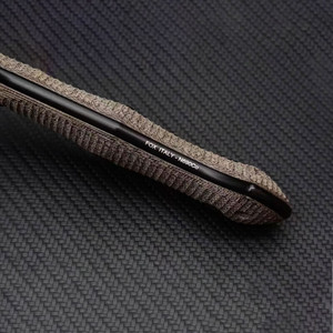 Couteau tactique de survie personnalisable Baselli DIY OEM SS092, épaisseur 5,0 mm, manche en lin Katami, lame en acier inoxydable, chasse 1 - Product Image 3