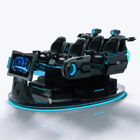 Nave Espacial VR 2026, Nuevo Entretenimiento AR/VR, Simulador de Montaña Rusa 9D para 5 Personas, Máquina de Juegos de Arcade 12D, Simulador de Vuelo 7D