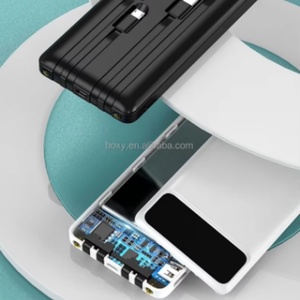 Batterie externe 4-en-1 5000/10000mAh, chargeur tout-en-un avec câbles intégrés et double ports |   Batterie portable pour téléphones - Product Image 6