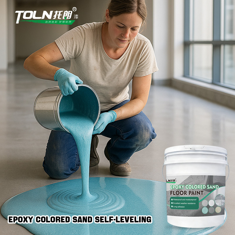 High Gloss Marble Effect Epoxy Self