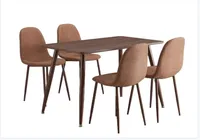 Échantillon gratuit de 4 chaises meubles de salle à manger malaisie ensemble de table à manger formelle Foshan