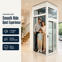 Fabrikneuer Outdoor-Mini-Aufzug zum günstigen Preis: 2-Personen-Kleinaufzug für Zuhause im modernen Design mit CE-Zertifikat