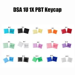 Teclas DSA Profile PBT 1U para <span class=keywords><strong>Teclado</strong></span> Mecánico, Colores Mixtos, Personalizables, para Juegos, Interruptor Mx, Retroiluminación Transparente, Altura 1U DSA - Product Image 3