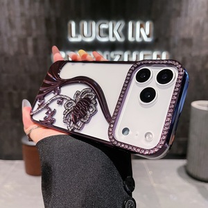 Nouvelle <span class=keywords><strong>coque</strong></span> de téléphone portable de luxe en TPU électroplaqué, antichoc, étanche, résistante à la saleté, avec chaîne de poignet pour Xs Max - Product Image 2