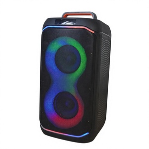 Taşınabilir Kablosuz Hoparlör Arabası RGB LED Işıklı FM Radyo USB Ses Sistemi Mikrofonlu Pil Güçlü Dış Mekan Partisi İçin - Product Image 4