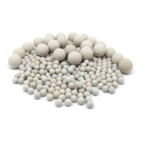 Boules en porcelaine 3mm 6mm 10mm 17% Boules en céramique de support d'alumine inerte pour la distillation