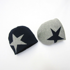 <span class=keywords><strong>Bonnet</strong></span> tricoté pour enfants en <span class=keywords><strong>laine</strong></span>, sans coutures, avec étoile à cinq branches, pour garçons et bébés - Product Image 3