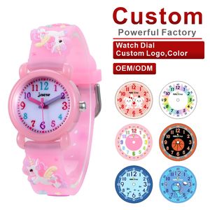 Reloj de Pulsera para Niño con Diseño de Dibujos Animados OEM/ODM, Caja de Acero Inoxidable, Correa de Acrílico, Resistente al Agua 3BAR, Esfera Analógica, Movimiento de Cuarzo - Product Image 1