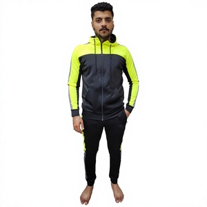 Chaqueta Deportiva de Invierno para Hombre, Tallas Grandes, con Cierre Completo, Diseño de Paneles en Contraste, Tejido Transpirable de Secado Rápido, Venta al Por Mayor Personalizada - Product Image 1