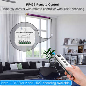 Módulo de interruptor de cortina inteligente Moes RF433mhz Control remoto inalámbrico funciona Alexa Google Home Yandel-para cocina sala de estar hoteles - Product Image 4