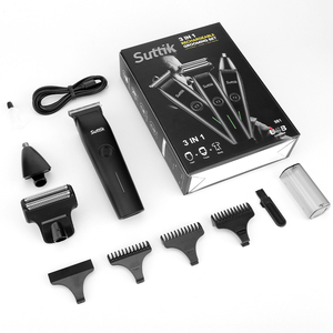 IRUIBEAUTY Kit Profesional de Cuidado Personal 3 en 1 al por Mayor 981 Cortadora de Pelo Inalámbrica <span class=keywords><strong>para</strong></span> Barbero Afeitadora de Nariz y Recortadores de Cabello Pequeño Set <span class=keywords><strong>para</strong></span> <span class=keywords><strong>Hombre</strong></span> - Product Image 6