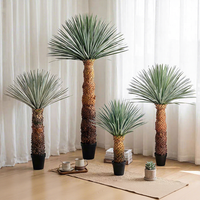 Arbre d'ananas artificiel en plastique, végétation artificielle réaliste, écologique, plante en pot d'intérieur, 90-180 cm, pour la maison, l'hôtel, le centre commercial
