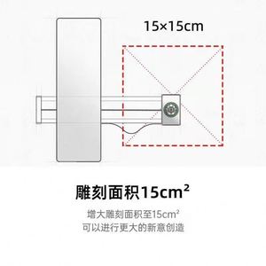Mini Máquina de Marcado Láser de 15W, Grabador Láser, Impresora Láser para Cortar Madera, Papel y Cuero - Product Image 2