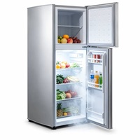 Réfrigérateur congélateur à montage supérieur haute performance, corps en acier blanc, double porte, pour usage commercial et domestique