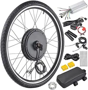 Kit de conversión de bicicleta eléctrica, 48V, 1000W, 26 ", rueda delantera/trasera, potente Motor, Kit de conversión de bicicleta eléctrica, controlador de modo Dual