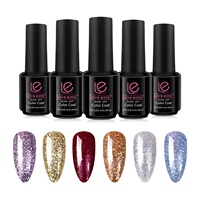 Kit de vernis à ongles en gel vegan naturel 6 pièces couleurs populaires, non toxique, longue tenue, marque privée