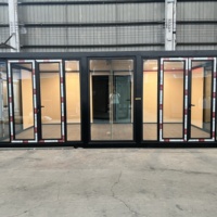Structure en acier nouvellement conçue Camping à faible coût Maison de conteneur résidentielle de luxe moderne pour une personne