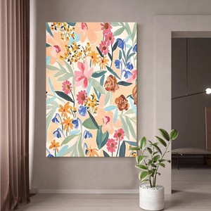 Pintura al óleo floral pintada a mano, estilo impresionista, arte de pared moderno para sala de estar, sin marco, arte decorativo en lienzo para sofá - Product Image 2